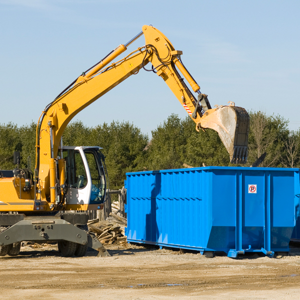 what size residential dumpster rentals are available in Jelm